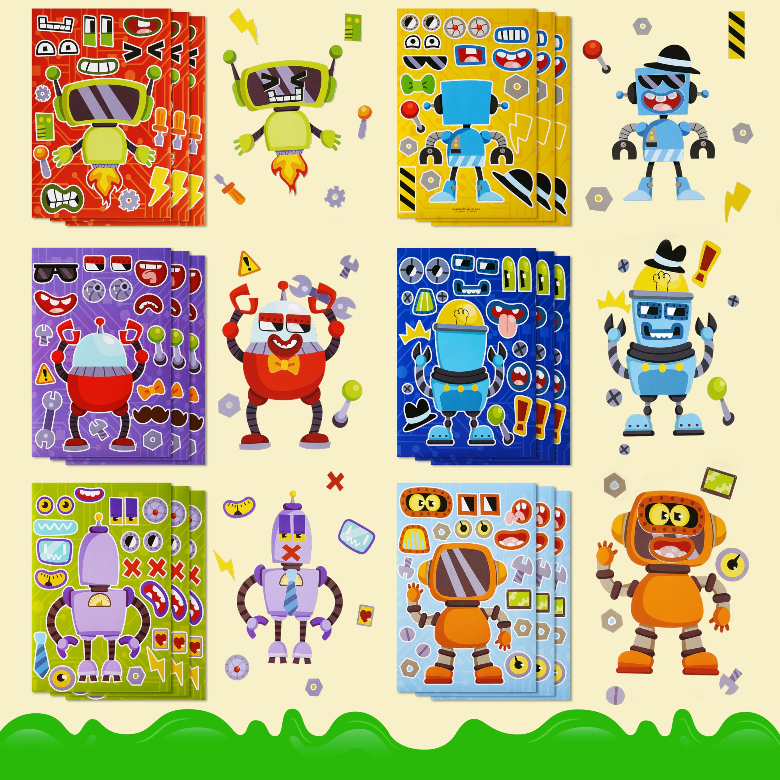 JOYIN Make-a-Face Stickers mouths-collection sparks silly expressions during crafts