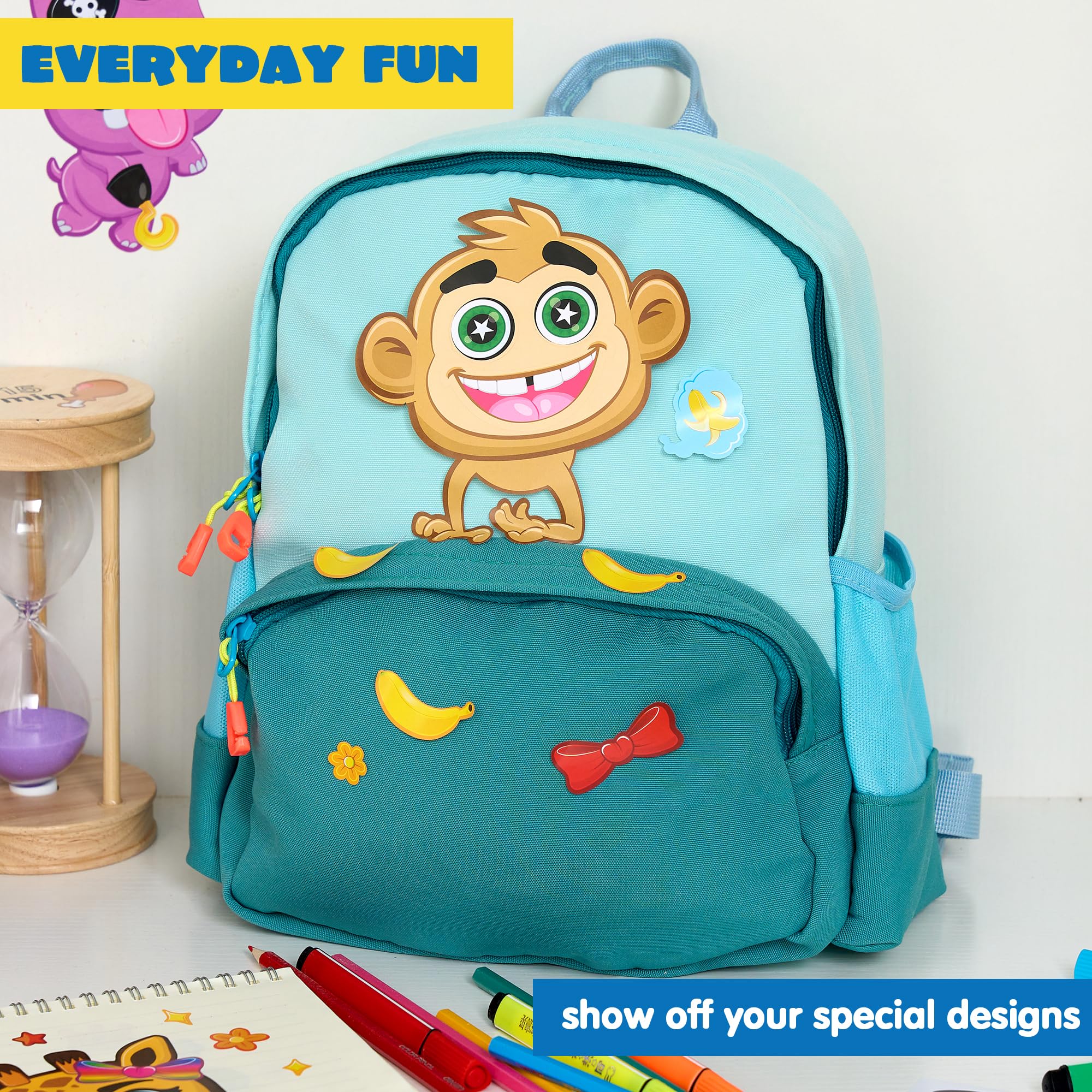 JOYIN Make a Face Stickers Safari Giraffe design for tall, cheerful smiles and imaginative games.