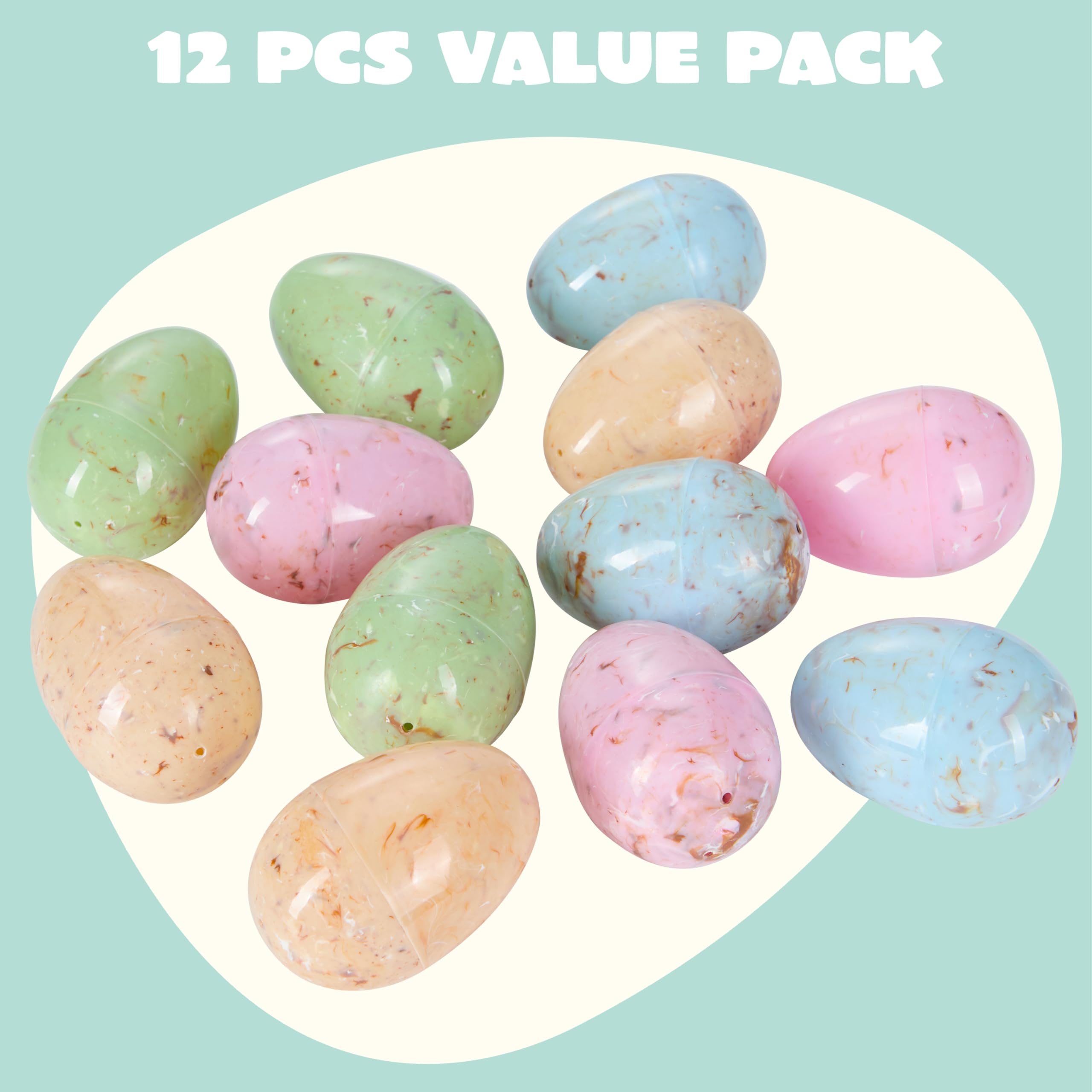 JOYIN marble-printed Easter egg blue pack ideal for festive baskets.