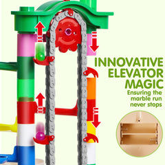 JOYIN marble track pieces close-up—durable construction for long-lasting fun