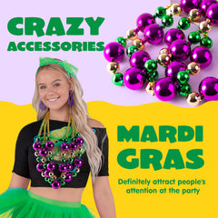 JOYIN beads used as Mardi Gras decor to brighten venues.