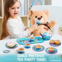 JOYIN Mermaid Tea Party small plates for quick snacks during play.