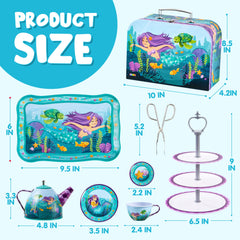 JOYIN Mermaid Tea Set packaging box makes gifting simple and delightful