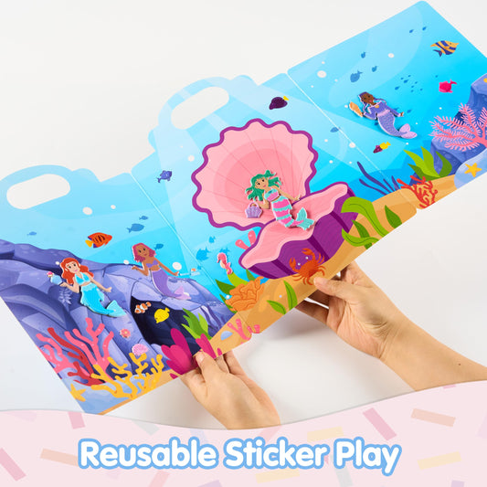 JOYIN Mermaid theme pages invite imaginative storytelling with shimmering stickers