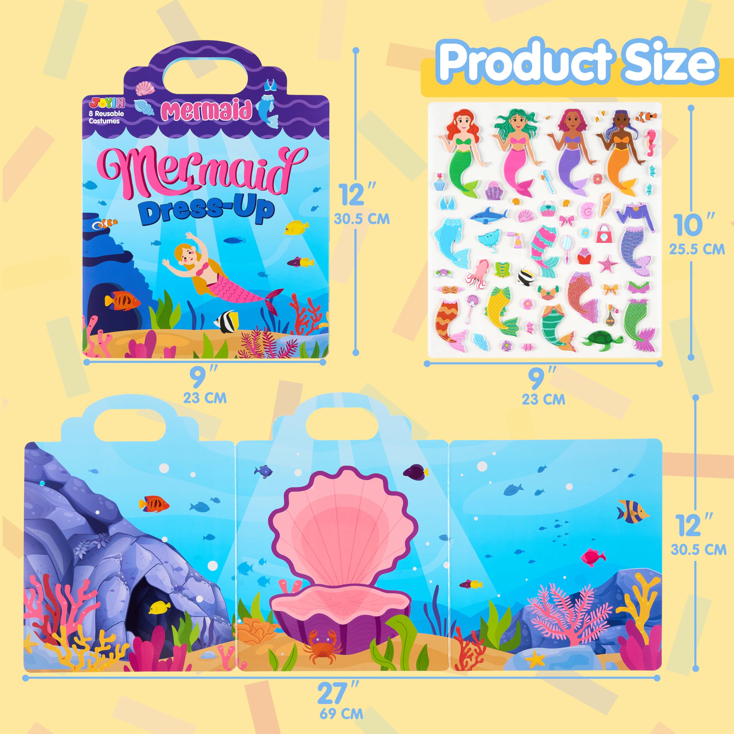 JOYIN Mermaid travel activity in use during flights and meals