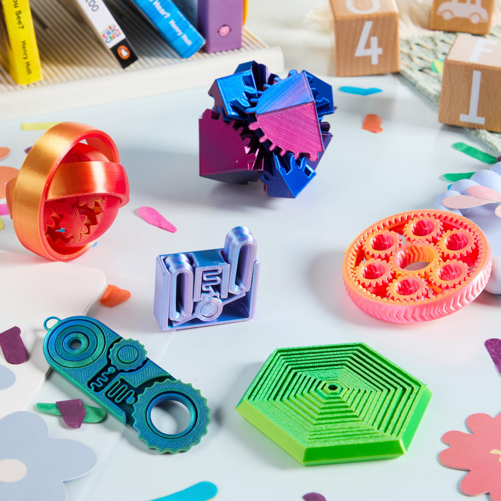 JOYIN metallic color fidget toy set adds stylish desk decor.