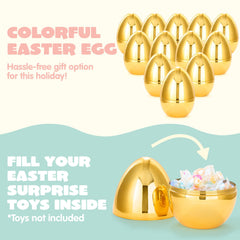 JOYIN jumbo eggs offer durable, reusable decor with premium metallic finish