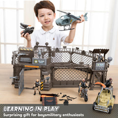 JOYIN military base soldiers figures inspire teamwork and frontline play