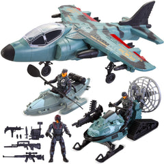 JOYIN military toy airplane cockpit view for imaginative play