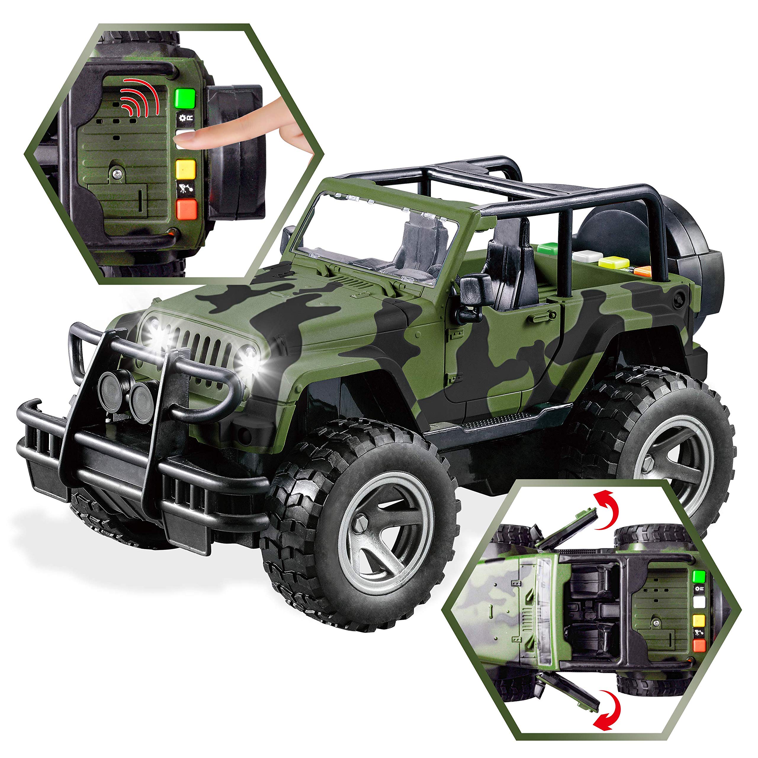 JOYIN military truck with figures ready for action-packed missions