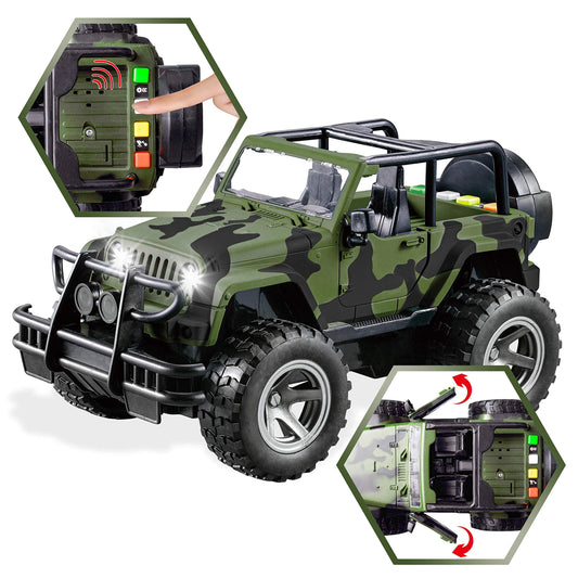 JOYIN military truck with figures ready for action-packed missions
