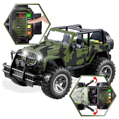 JOYIN military truck with figures ready for action-packed missions