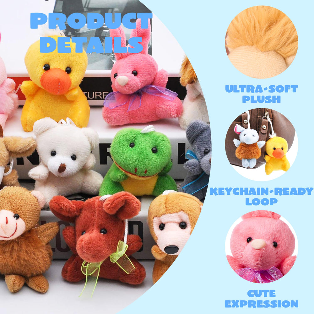 JOYIN compact plush animals brighten pinatas and carnival prizes with soft texture.