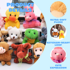 JOYIN compact plush animals brighten pinatas and carnival prizes with soft texture.
