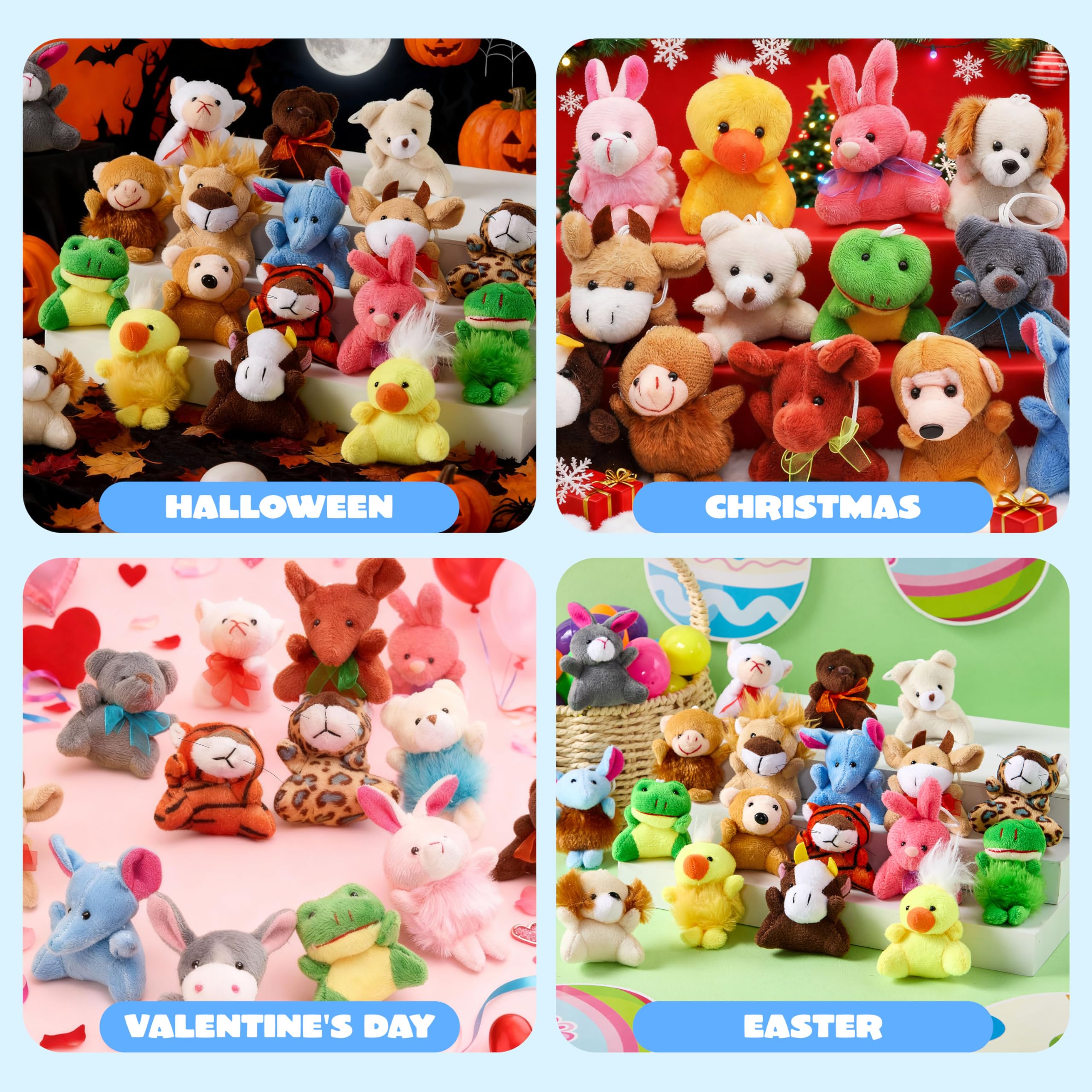 JOYIN assorted plush critters perfect for gift bags and birthday celebrations.