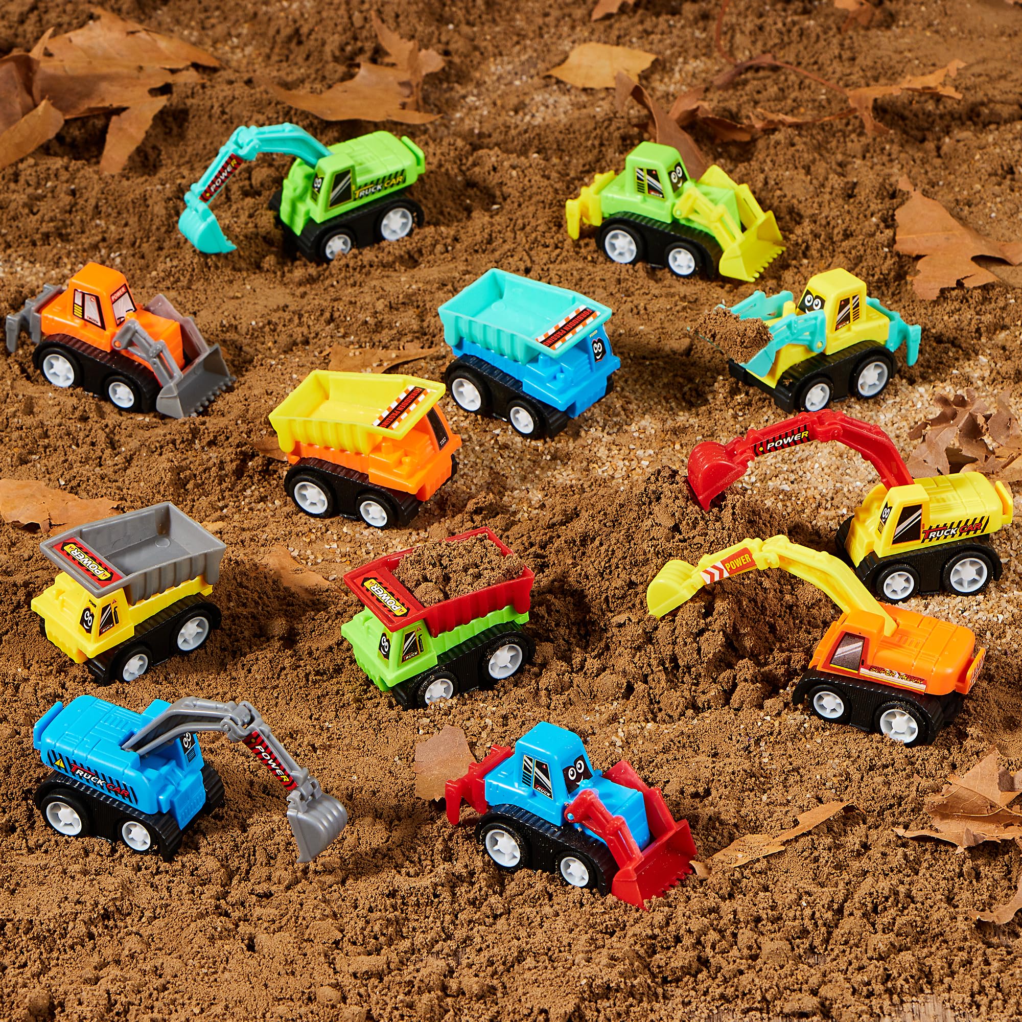 JOYIN mini construction cars with smooth edges for safe play