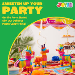 JOYIN mini donkey pinata candy-fill ready back sticker and candy use