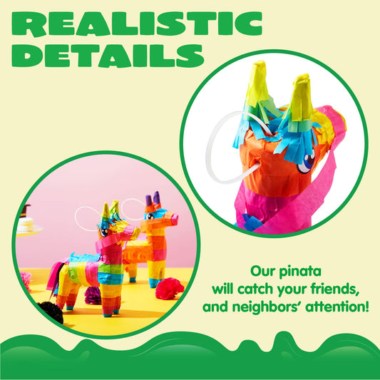 JOYIN mini donkey pinata with hanging loop for easy setup