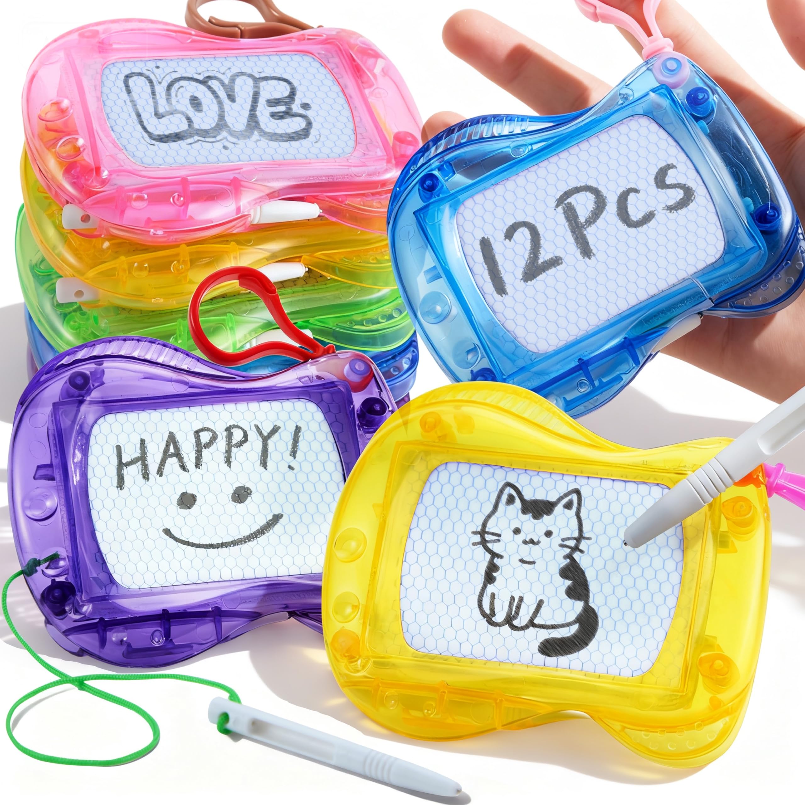 JOYIN mini magnetic drawing board in blue for portable doodling on the go.