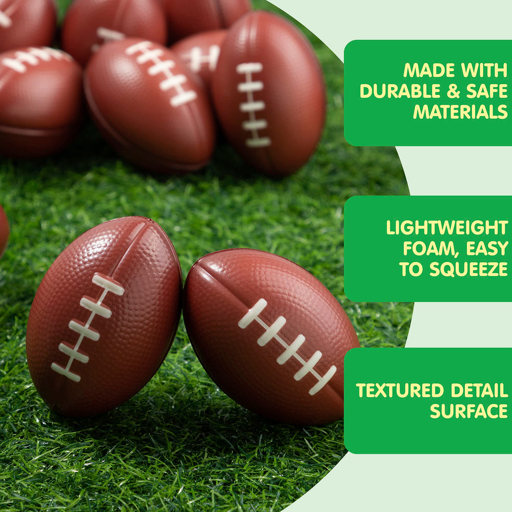 JOYIN mini football squishies offer tactile fun and relaxation during breaks.