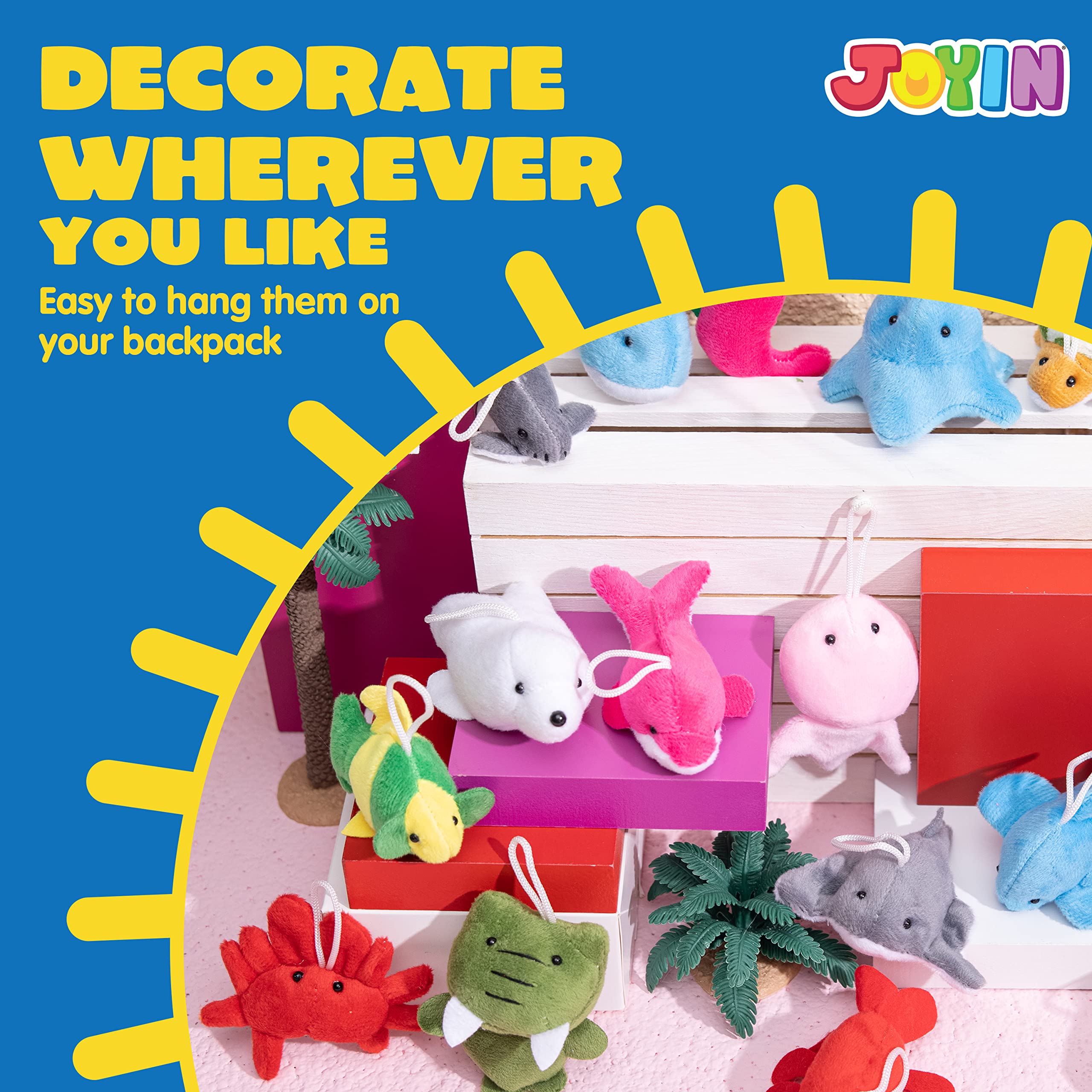JOYIN mini sea clownfish plush, bright accent for pinatas and prizes.