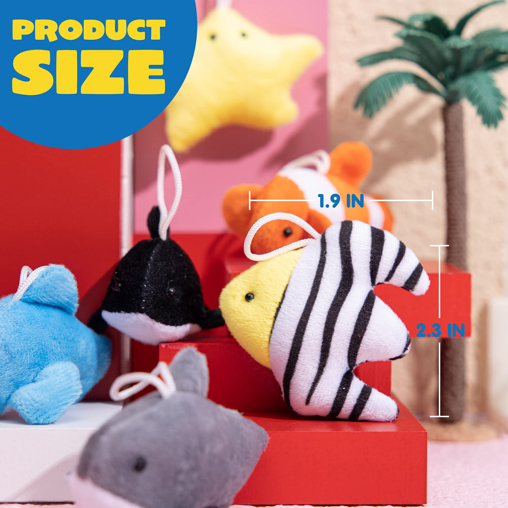 JOYIN mini sea crab plush, versatile decor for tables and loot bags.