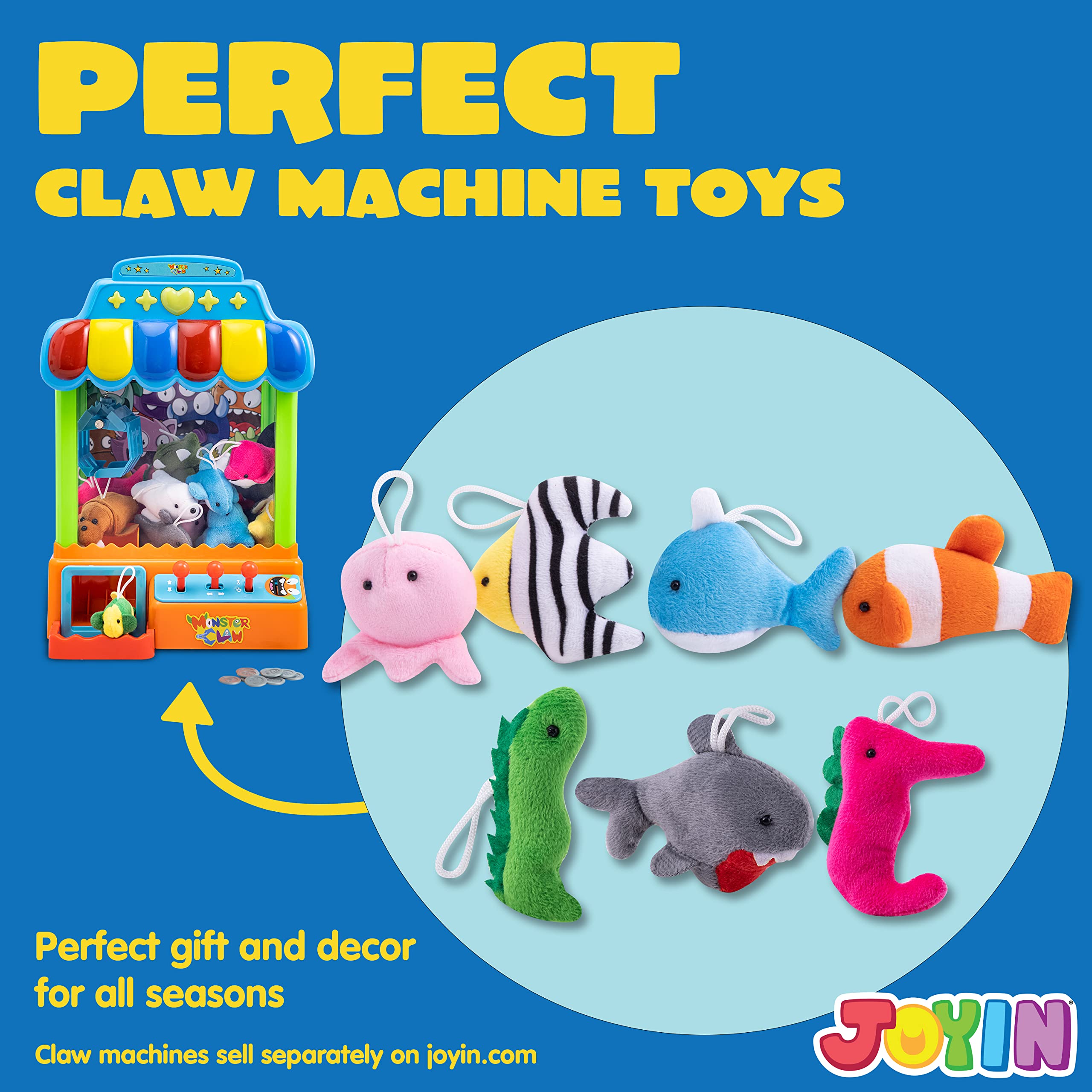 JOYIN mini sea dolphin plush, compact design doubles as a bag charm.