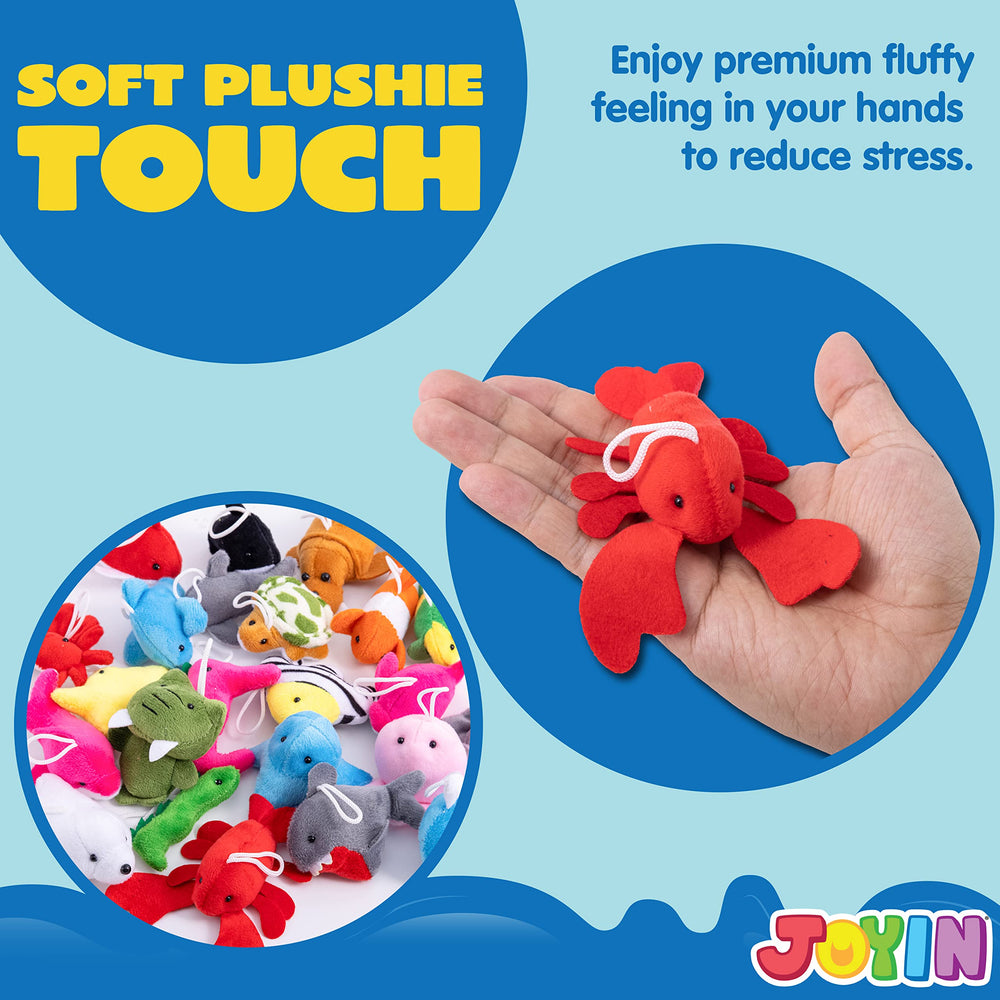 JOYIN mini sea whale plush, gentle squeeze delights kids during games.