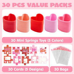 JOYIN mini-springs heart pack for classroom prizes and fun