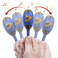 JOYIN mini wooden maracas green for kids party rhythm and fun