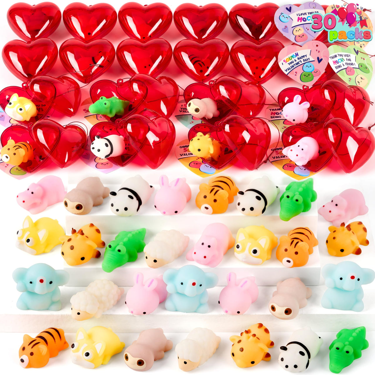 JOYIN mochi squishy elephant with heart shell, ideal for classroom gifting and stress relief