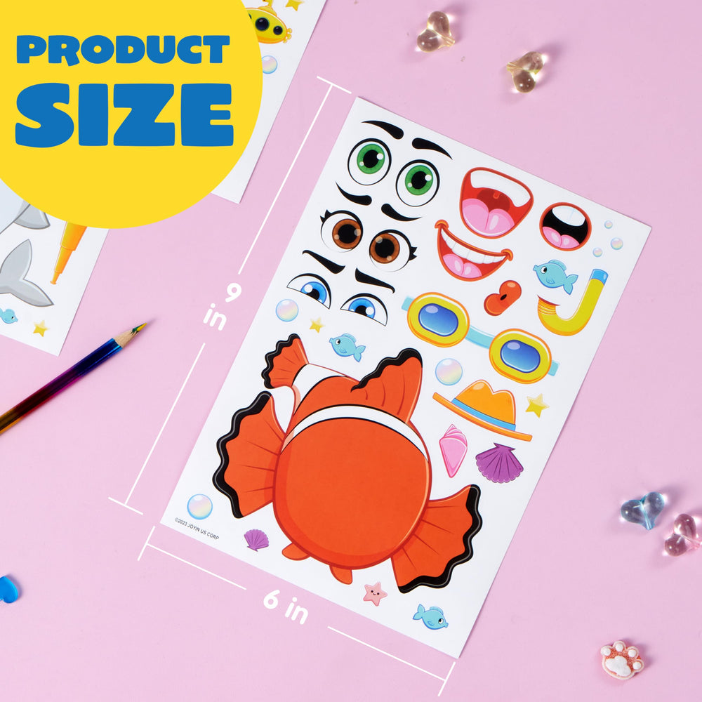 JOYIN narwhal face stickers add magical flair to DIY crafts.
