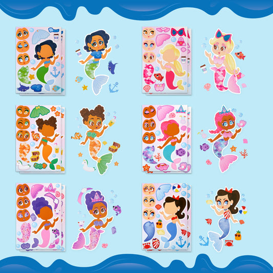 JOYIN 9x6 inch stickers enable kids to craft silly faces