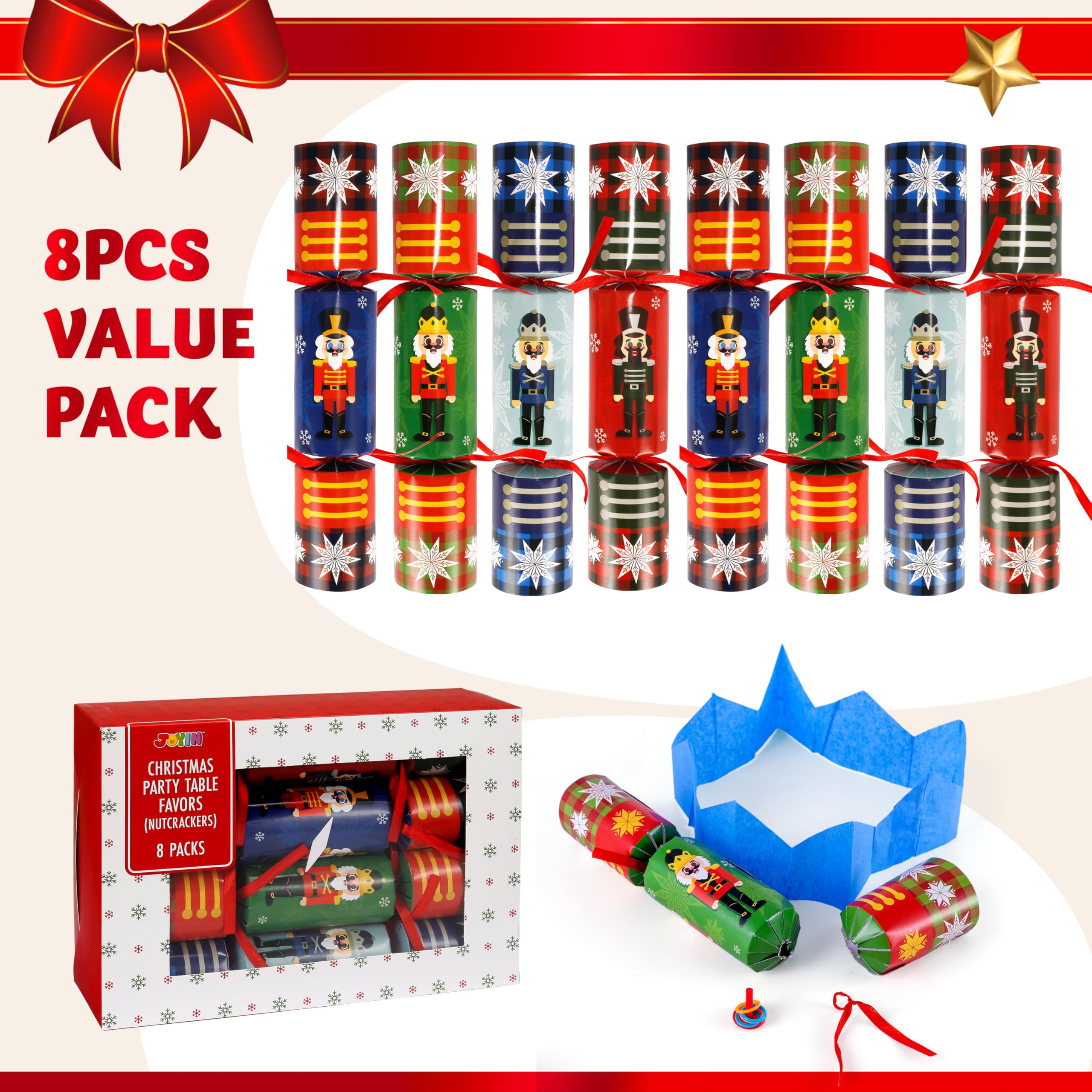 JOYIN nonsnap nutcracker design safe for kids on table