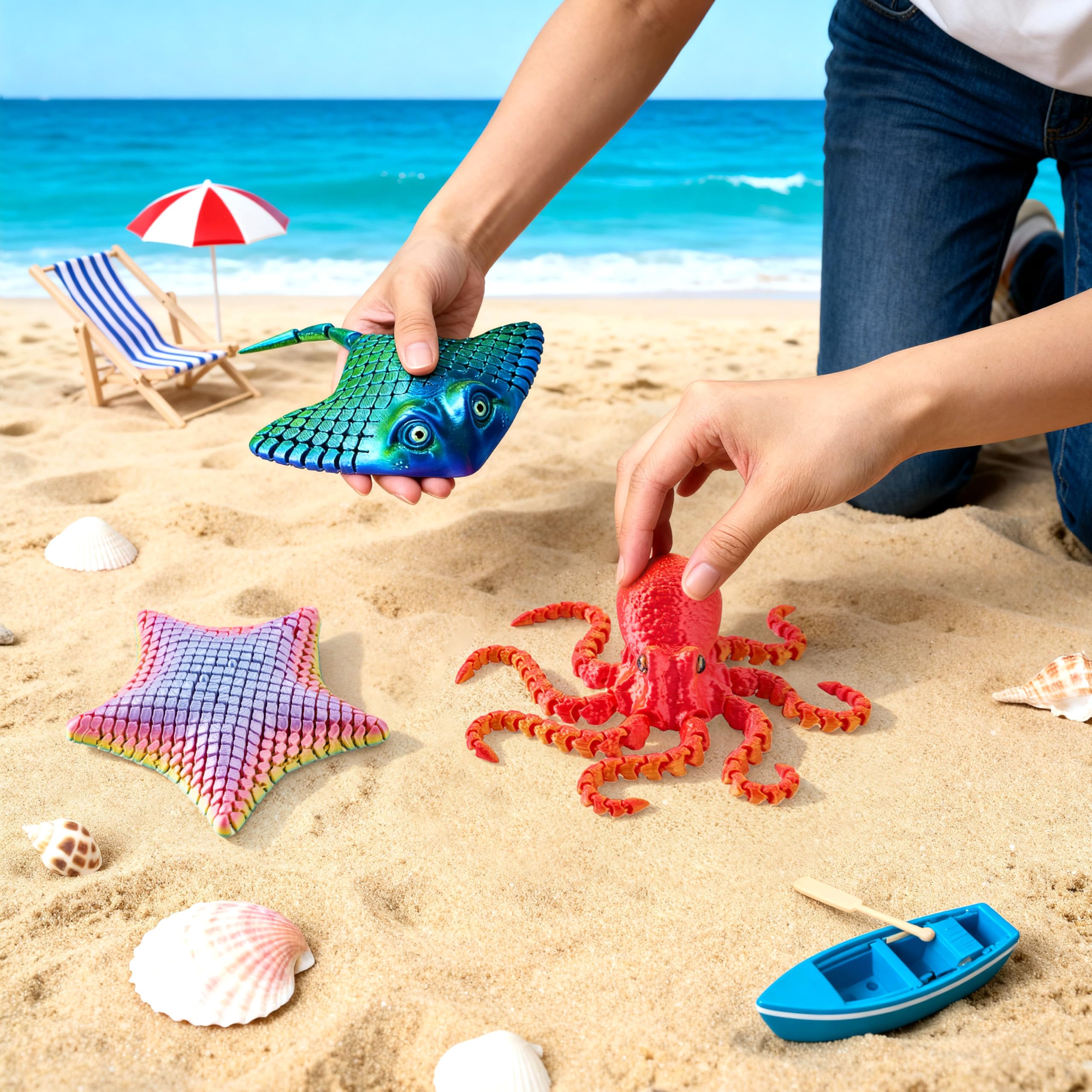 JOYIN ocean set handheld sculpture ideal for desk inspiration.