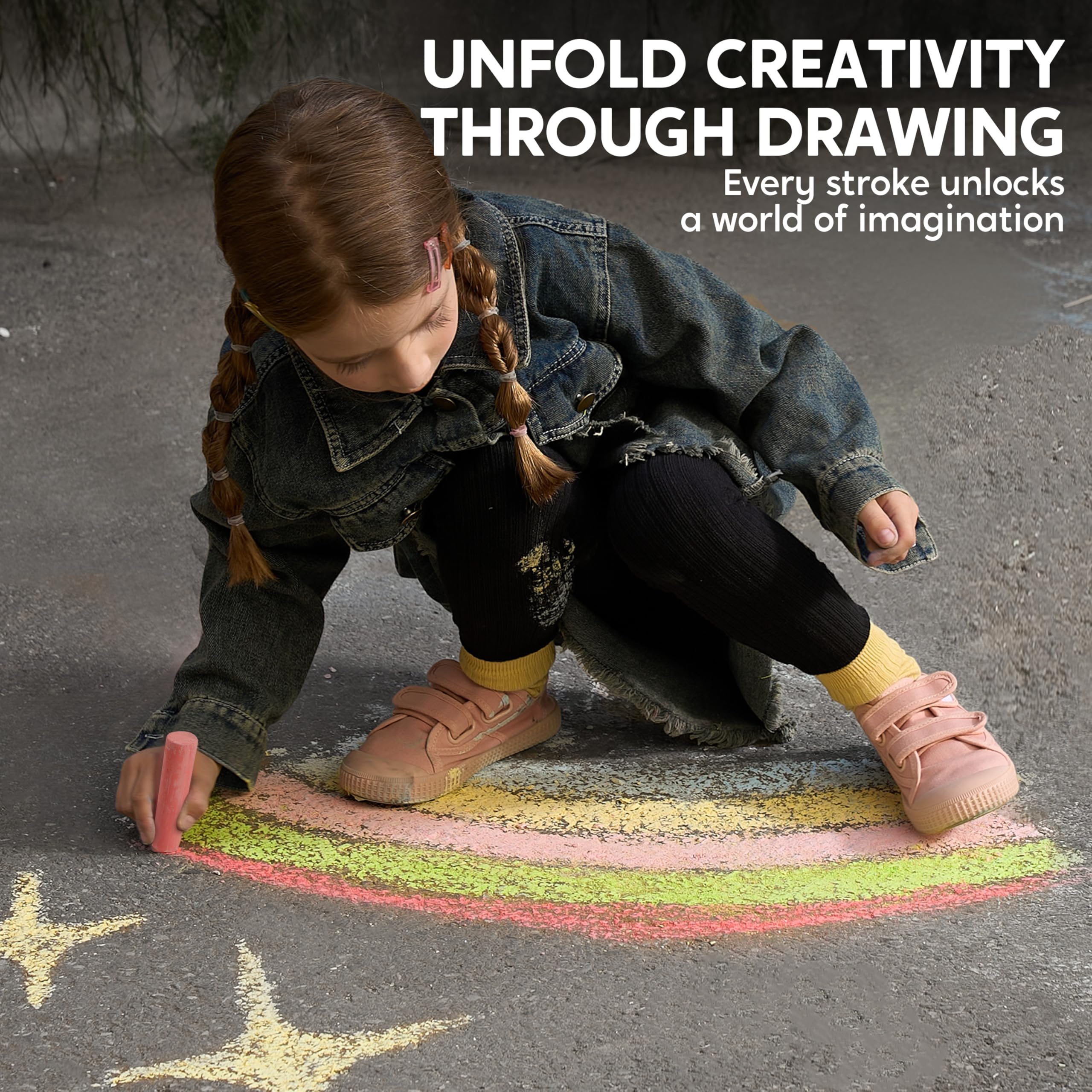 JOYIN chalk set great for outdoor art sessions and sidewalk murals