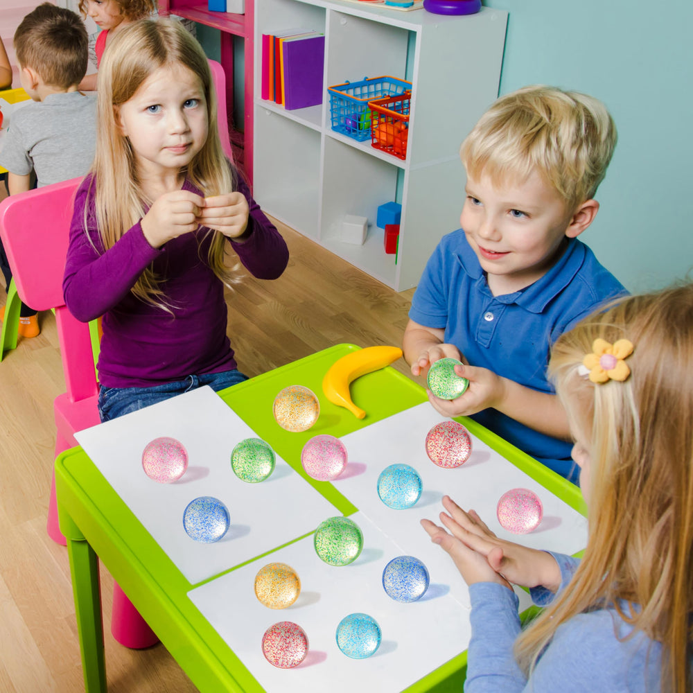 Outdoor play with JOYIN glitter bouncy balls for active games