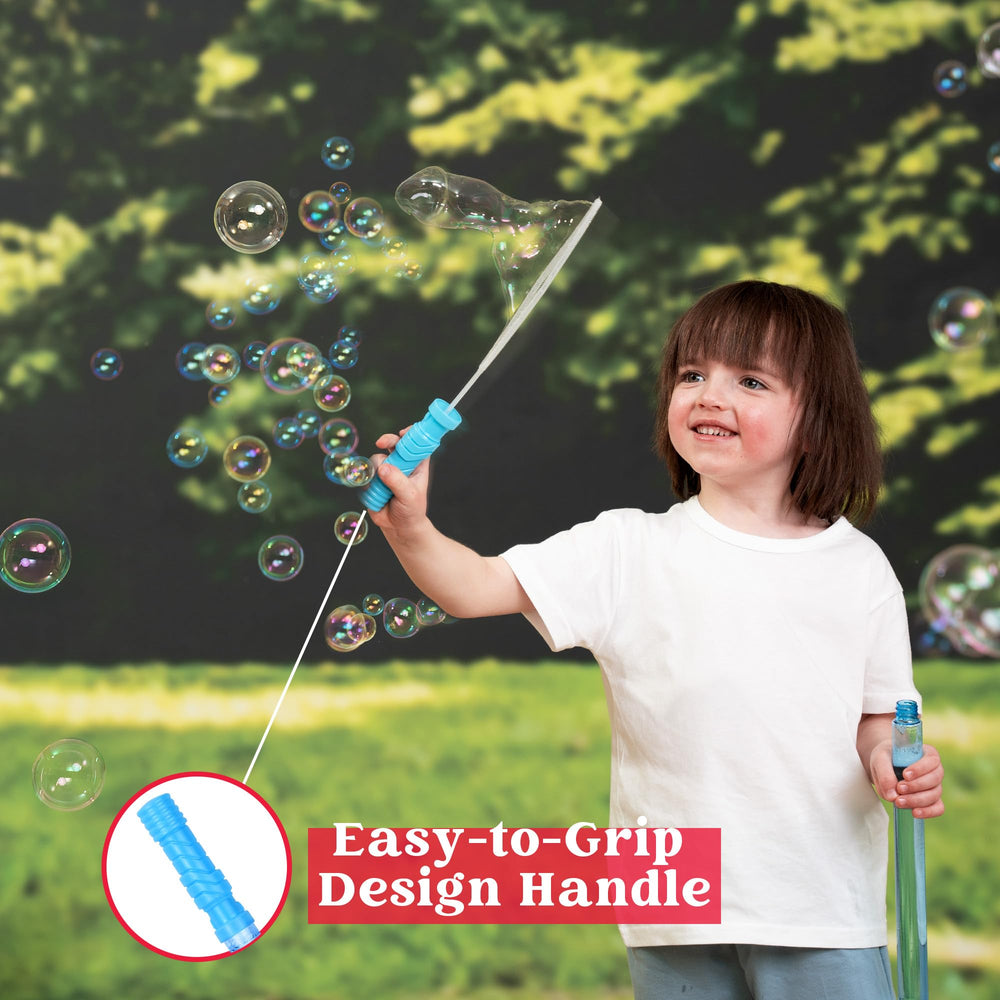 JOYIN outdoor bubble play with six-color wand set.