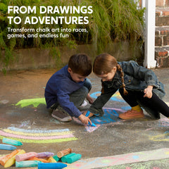 JOYIN outdoor chalk art supplies for park or backyard creativity