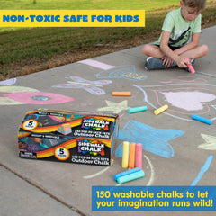 JOYIN outdoor chalk set ideal for schools and camps.