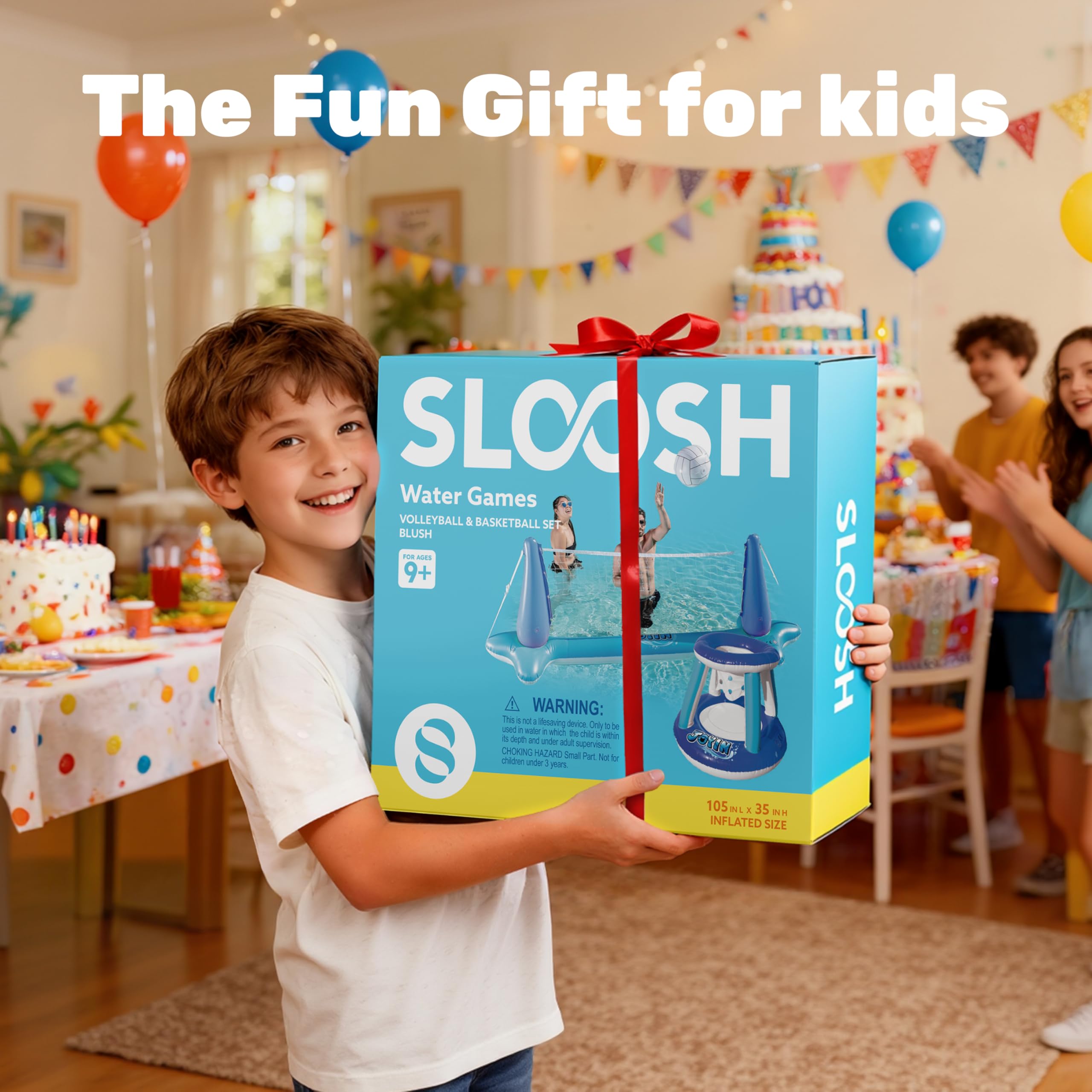 JOYIN outdoor pool party setup creates a focal point for games.