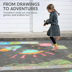 JOYIN outdoor sidewalk art set for mess-free, vibrant sessions.