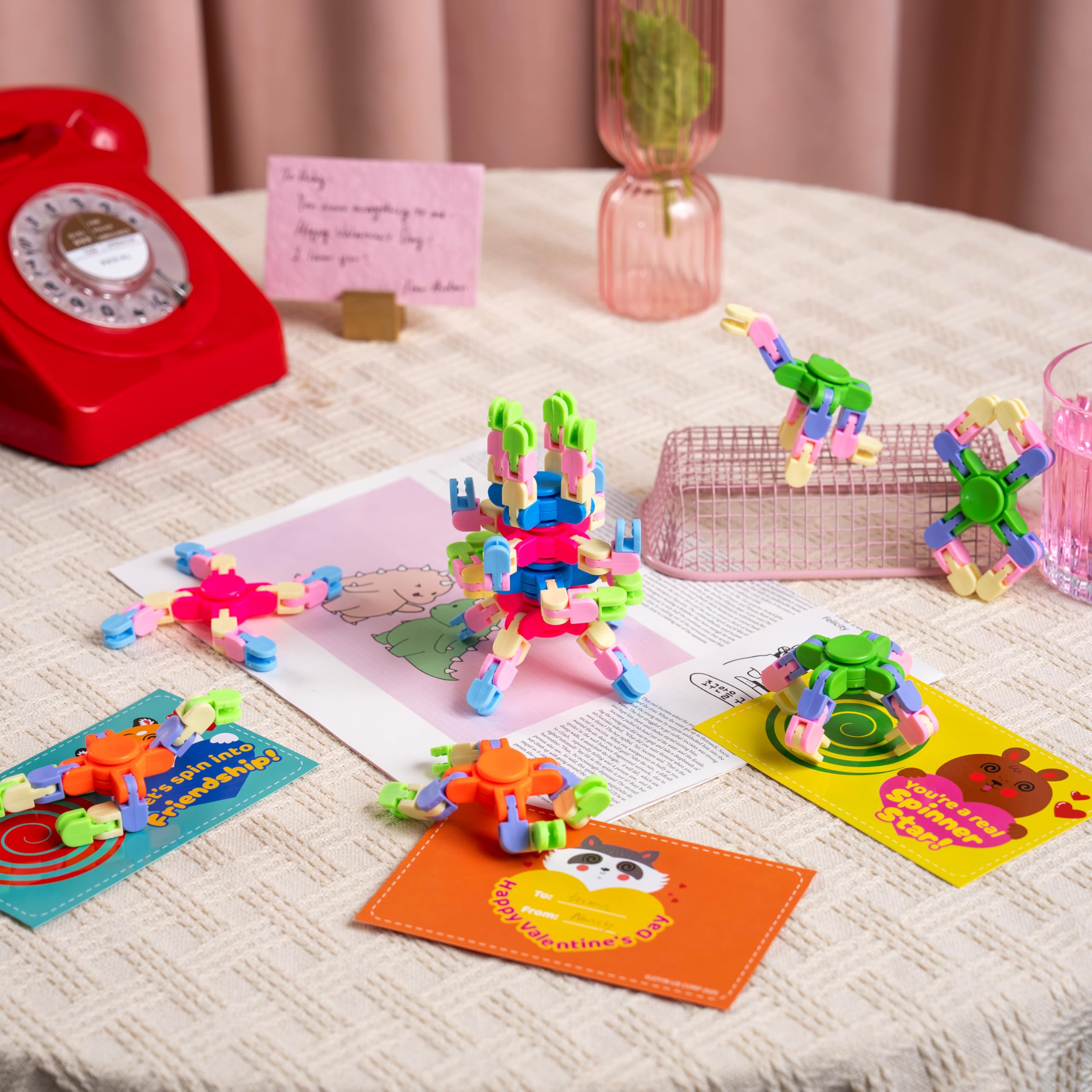 JOYIN packaging with cards and spinners for the gift set