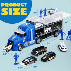 JOYIN party favors and cake toppers featuring police trucks