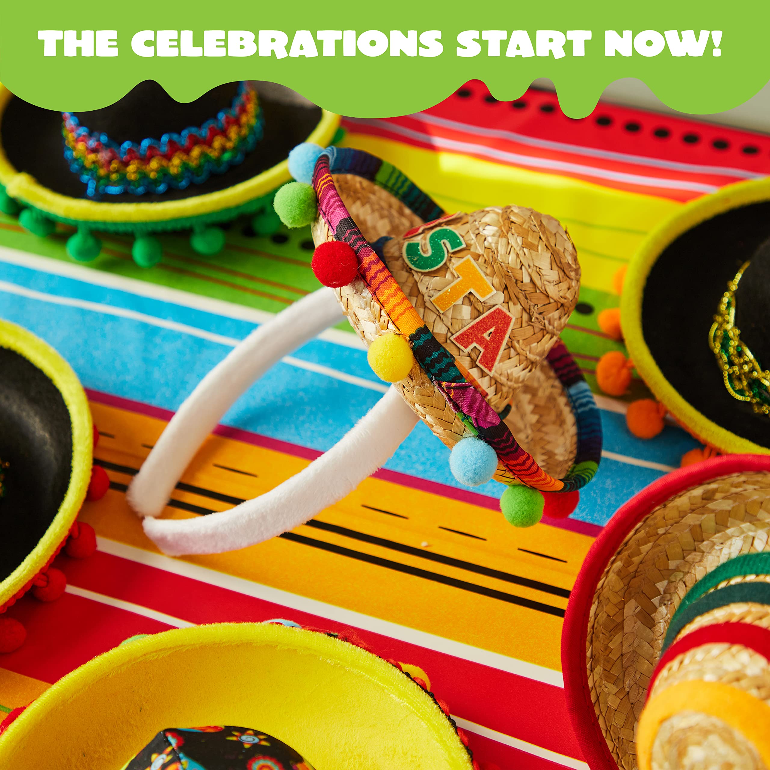 JOYIN party favors and hair accessories featuring sombrero headbands