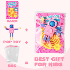 JOYIN robot spinner with cards, durable plastic and smooth spins for classroom fun