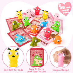 JOYIN valentines cards with animal popping eyes featuring seven playful designs.