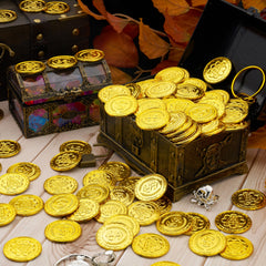 JOYIN pirate-theme party coins add authentic treasure visuals