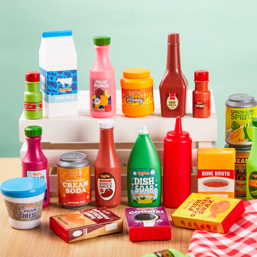 JOYIN play food can with a sauce focus for flavorful storytelling during playtime.