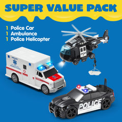 JOYIN police helicopter toy side view for action-packed storytelling